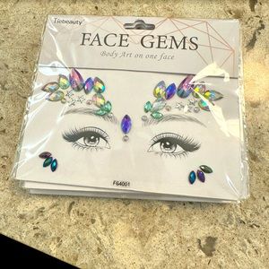 Face gems face bling diamond , beautiful sparkle